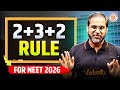 2 3 2 Rule For NEET 2026 Must Follow This Rule All NEET Aspirants By Tarun Sir