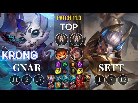 RNW KronG Gnar vs Sett Top - KR Patch 11.3