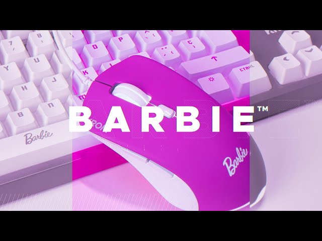 Toetsenbord Krom Kandy Membranen Barbie Edition met LED, Muis 6400 DPI en Muismat video