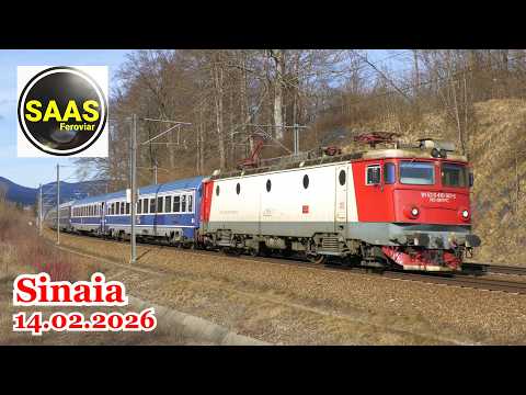 Trafic feroviar / Rail traffic - Sinaia 🇷🇴 - 14.02.2026