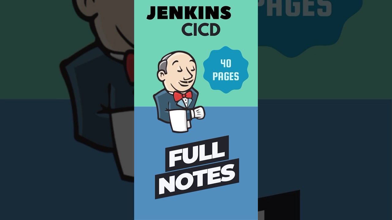 CICD with Jenkins Complete Notes 📙🚀🎯 #jenkins #cicd #devops #techtter #ytshorts