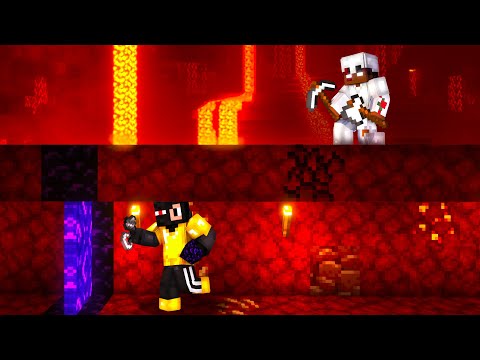 TOBIASZ vs NAPIERAK (minecraft nether escape)