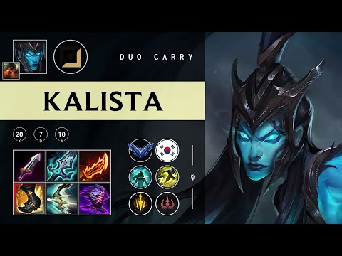Kalista ADC vs Ezreal - KR Diamond Patch 25.23