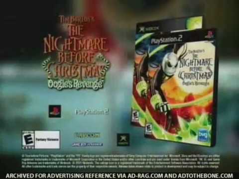 Tim Burton's The Nightmare Before Christmas Oogie's Revenge Commercial (BVG Games)