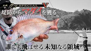 【がま磯 カゴスペシャル5】堤防からマダイを獲るシラサエビのカゴ釣り