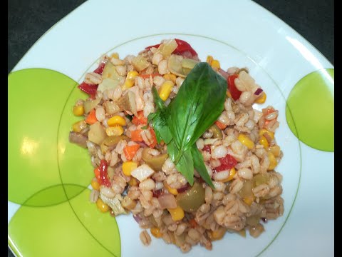INSALATA DI ORZO CON VERDURE E TONNO. SANA FRESCA E GUSTOSA!