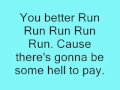 Kesha- Run Devil Run lyrics 