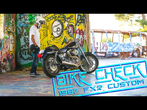 Bike Check - 1987 Harley-Davidson FXRC - Thrashin Exhaust Sound Clip!