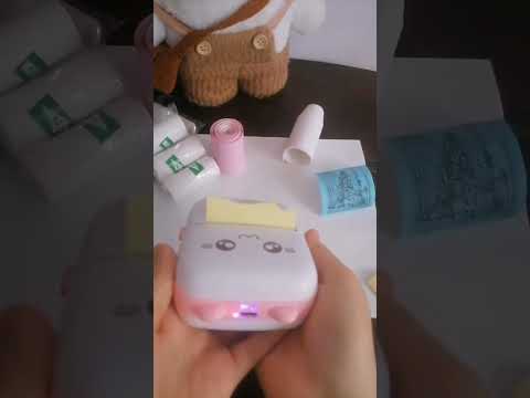 Портативный мини-принтер с 6 рулонами бумаги Mini Printer термопринтер карманный детский принтер термопринтер СИНИЙ - фото 1 - id-p2082784482