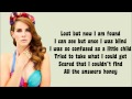 Lana Del Rey - Born to Die Lyrics Video 