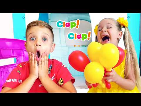 Oliver and Diana Roma's AMAZING Playhouses Adventures - BEST Stories with Diana and Roma