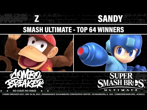 COMBO BREAKER 2023 TOP 64 WINNERS - Z (Diddy Kong) vs sandy (Mega Man) - Smash Ultimate