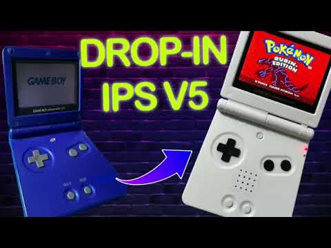 GBA SP IPS V5 Display Umbau - Retrosix Gehäuse Hispeedido V5