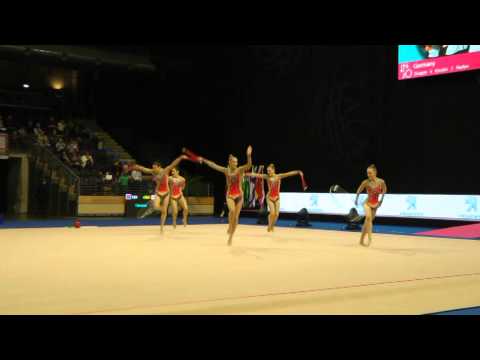 Berlin Masters 2015: Mehrkampf 2 Reifen/6 Keulen - Gruppe Deutschland (GER)