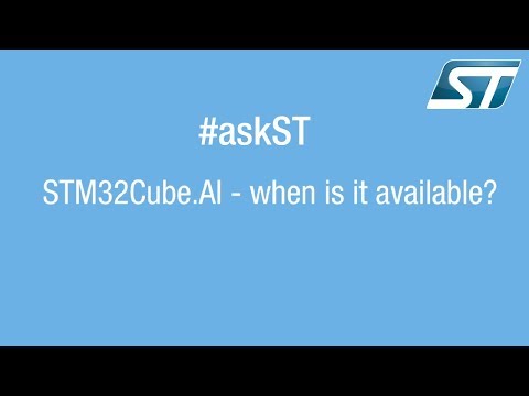 What is STM32Cube.AI and when is it available? (artificial intelligence on microcontrollers)