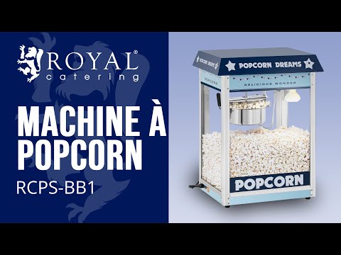 Vidéo - Machine à popcorn - Coloris bleu