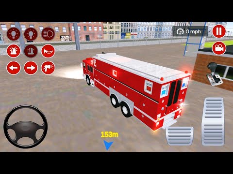 Fire Truck Driving Game 2020 - Emergency Rescue Simulator #26 - Android GamePlay