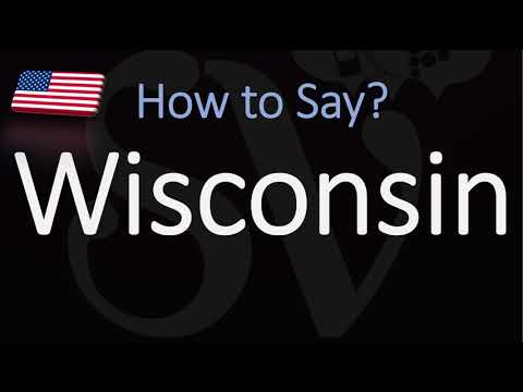 Part of a video titled How to Pronounce Wisconsin? (CORRECTLY) US State ... - YouTube