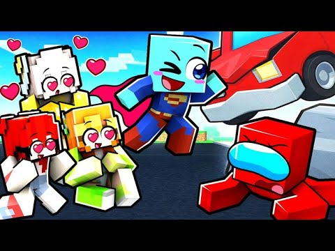 Jugando como UN SUPERHÉROE BEBÉ para Ligar con Chicas en Minecraft!