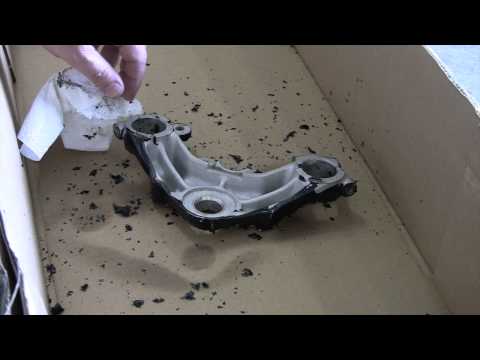 Cafe Racer Build Part 28 : Modifying Stock Triple Clamp & Stripping Paint