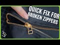 Don't throw it away! How to Fix split zippers with this easy method