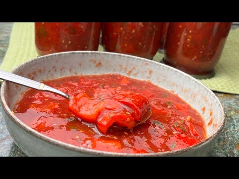 Lecho - without vinegar/oil/sterilization/from two ingredients - the best recipe!