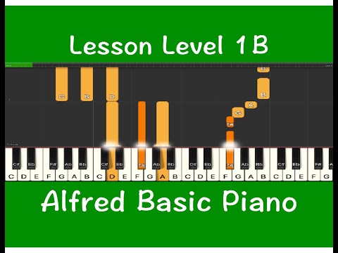 Alfred Basic Piano Lesson 1B, P36, Fun Learning Piano Beginner, Online Piano Lessons, Video Course