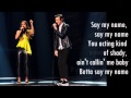 Alex and Sierra - Say my name (lyrics + pictures ...