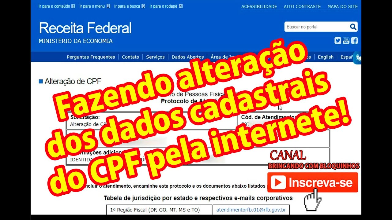 CPF COMO CONSERTAR NOME ERRADO NO CPF,  Nome de CASADO/SOLTEIRO. NOME DA MÃE/ PAI 2022 ERRADO NO CPF