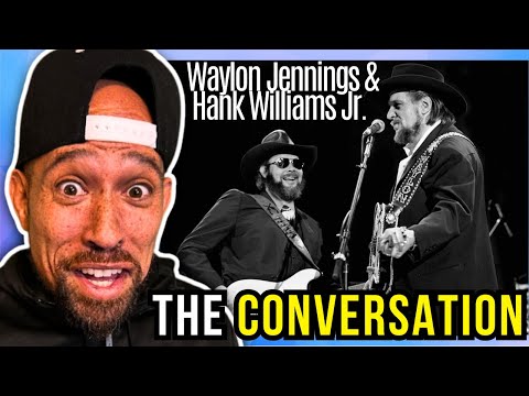 Rapper FIRST time REACTION to Waylon Jennings With Hank Willaims Jr. - The Conversation! Whoa...