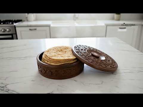 wooden cassrole for chapati