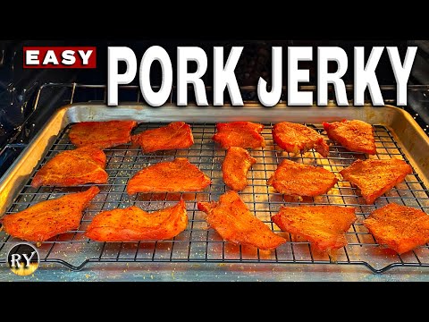 Easy PORK JERKY Made In The Oven - How To Make Pork Jerky