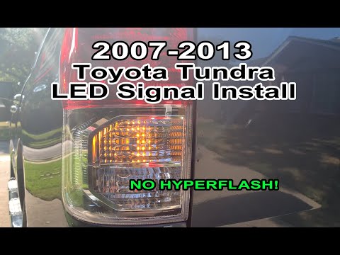 2007-2013 Toyota Tundra LED Bulb Install/Modification - NO HYPERFLASH