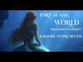Halle Bailey's Version | Part of Your World 2023 | Karaoke Instrumental | Lyrics