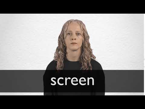 SCREEN definition and meaning | Collins English Dictionary