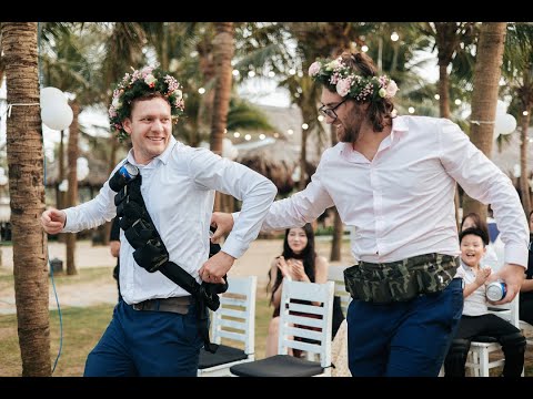 Our Amazing Wedding Beer Boys