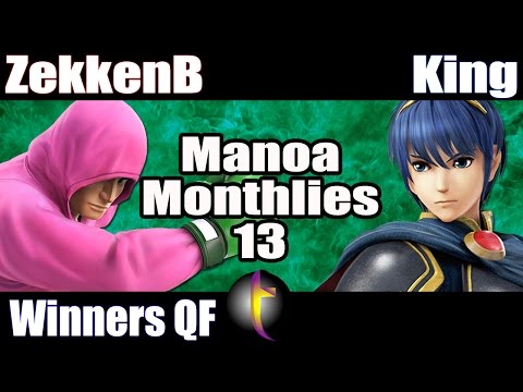 MM13 Singles: SSB Wii U - WQF - ZekkenB vs King