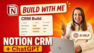 Build My Notion CRM With Me | Real-Time Setup (+ ChatGPT & Zapier)