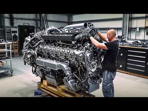 Man Fully Assembles MAN TRUCK ENGINE Perfectly | Start to Finish by @truck_tech_channel_razborgruz