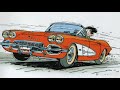 CARtoon Corvettes 50s Classics