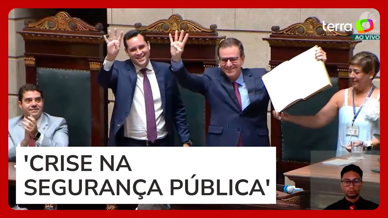 Eduardo Paes fala sobre combate ao crime organizado durante posse para o 4º mandato RJ
