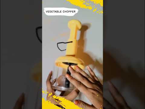 Blade Food Chopper Manual Hand-Press Vegetable Chopper Mixer Cutter (1100ml)(2609)