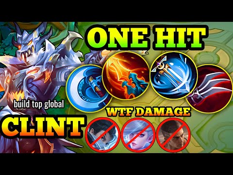 WHEN SUPREME CLINT USE CRITICAL BUILD | WTF DAMAGE | ONE HIT( SOLO RANK)!! FULL BUILD TUTORIAL-MLBB