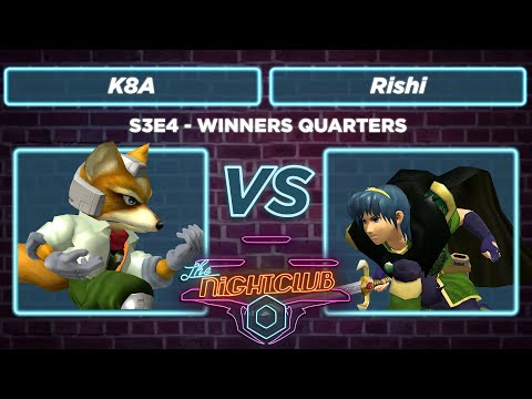 The Nightclub S3E4: K8A (Fox) vs Rishi (Marth) - Winners Quarters SSBM