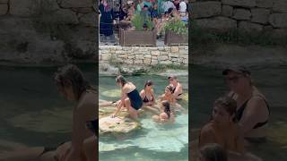 ☀️Magic Of The Cleopatra Pool Turkey -Sunny Day🔥 #pamukkale #cleopatra #pool
