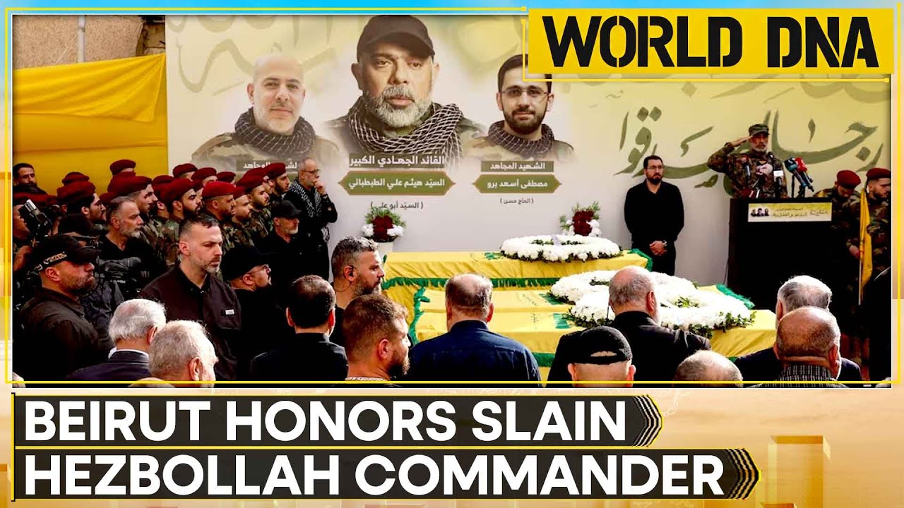 Hezbollah Holds Funeral for Commander Killed in Lebanon | World DNA | WION