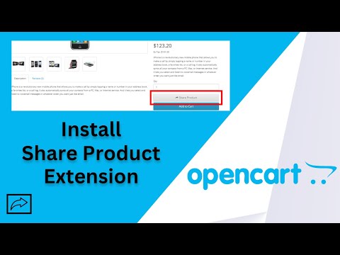 How to install Share Product Extension in OpenCart