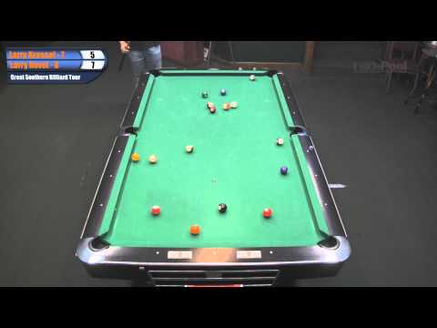 Larry Kressel vs Larry Nevel Part 2 at 2011 Carolina Open on the Great Southern Billiard Tour