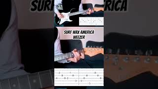Weezer - Surf Wax America. How to play with tab!