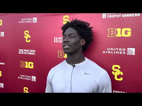 USC defensive end Anthony Lucas talks about recording first two career sacks